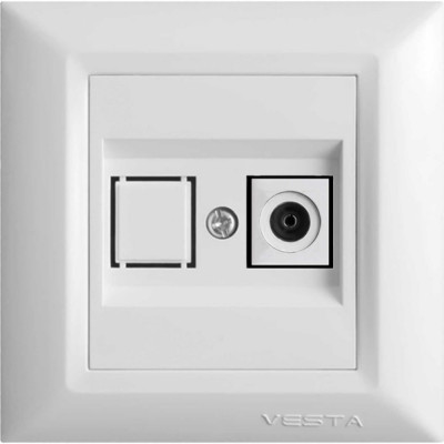 Розетка Vesta Electric Roma FRZTV010101BEL