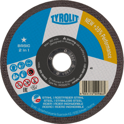 Отрезной диск Tyrolit A30Q-BFB BASIC* 34332877