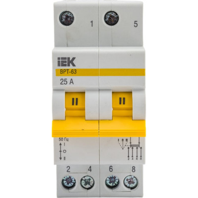 Трехпозиционный выключатель-разъединитель IEK ВРТ-63 MPR10-2-025