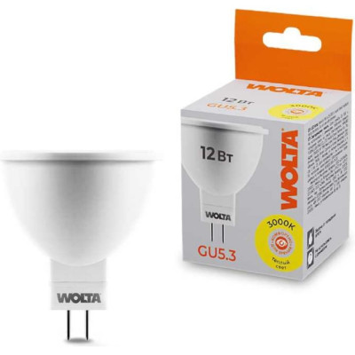 Светодиодная лампа Wolta 25YPAR16-230-12GU5.3