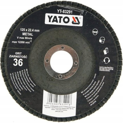 Выпуклый тарельчатый круг лепестковый YATO YT-83291