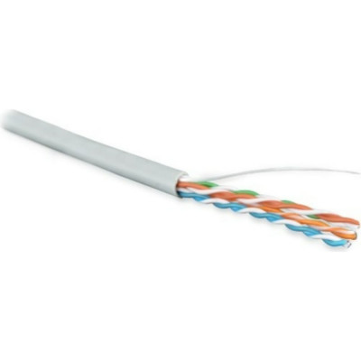 Одножильный кабель Hyperline UUTP4-C5E-S24-IN-PVC-GY-100 359743