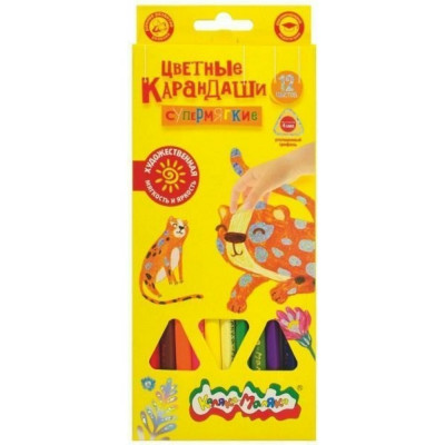 Набор цветных карандашей Каляка-Маляка Премиум КМКМ12