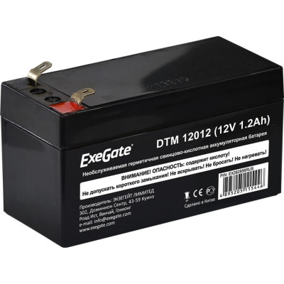 Аккумуляторная батарея ExeGate DTM 12012 282956