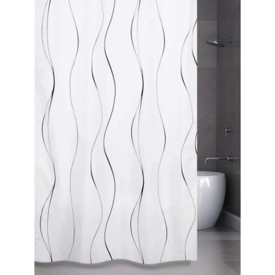 Штора для ванной комнаты Bath Plus Waves on white ch17059