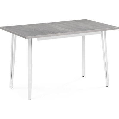 Деревянный стол Woodville Денвер Лофт 120 25 мм бетон / матовый белый 506945
