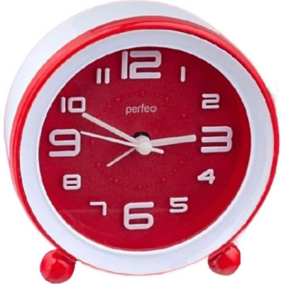 Круглые часы-будильник Perfeo Quartz PF-TC-007 30015214