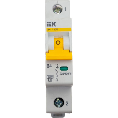 Автоматический выключатель IEK ВА47-60M MVA31-1-004-B
