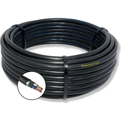 Силовой бронированный кабель ПРОВОДНИК вбшвнг(a)-ls 2x6 мм2, 50м OZ7390L50