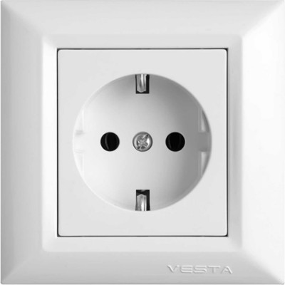Одинарная розетка Vesta Electric Roma FRZ00010101BEL