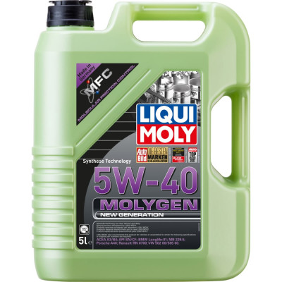 НС-синтетическое моторное масло LIQUI MOLY Molygen New Generation 5W-40 8536