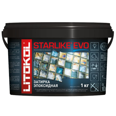 Эпоксидный состав для укладки и затирки мозаики LITOKOL STARLIKE EVO S.350 BLU ZAFFIRO 485360002