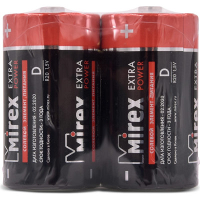 Солевая батарея Mirex 23702-ER20-S2