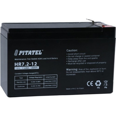 Аккумулятор Pitatel HR7.2-12
