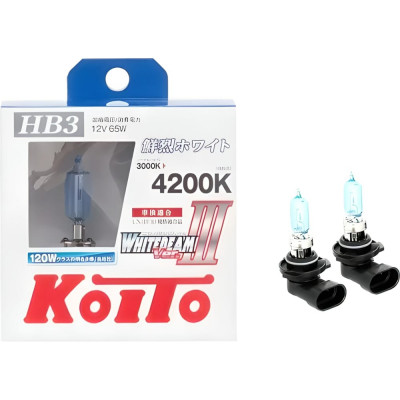 Высокотемпературная лампа KOITO Whitebeam 9005 HB3 P0756W 7035