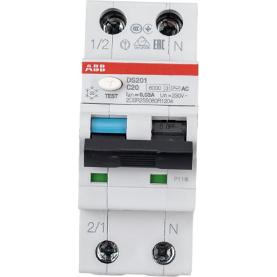 Автоматический выключатель дифференциального тока ABB 2CSR255080R1204