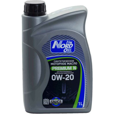Моторное масло NORD OIL Premium N 0W-20 SN/CF NRL101
