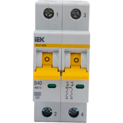 Автоматический выключатель IEK ВА47-60M MVA31-2-040-B