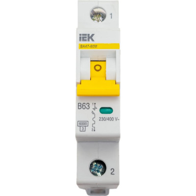 Автоматический выключатель IEK ВА47-60M MVA31-1-063-B