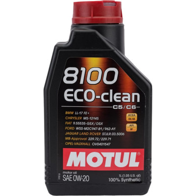 Синтетическое масло MOTUL 8100 Eco-clean SAE 0W20 108813