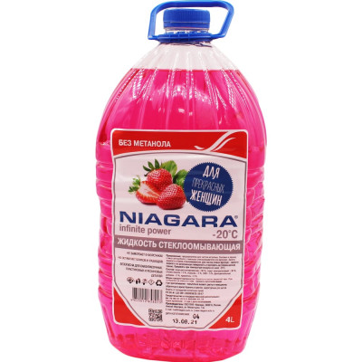 Жидкость омывания стекол NIAGARA Клубника летняя 1016010008