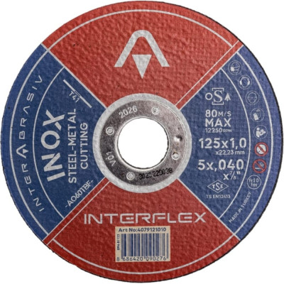 Отрезной круг Interflex INOX A060TBF 4079121010