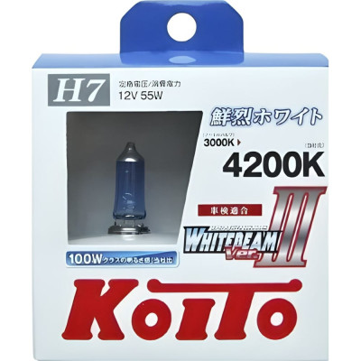 Высокотемпературная лампа KOITO Whitebeam H7 P0755W 7037