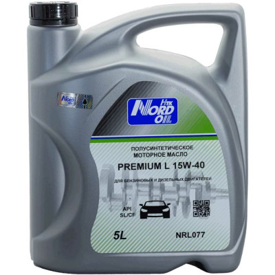 Моторное масло NORD OIL Premium L 15W-40 SL/CF NRL077