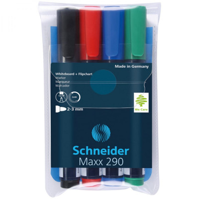 Набор маркеров для белых досок и флипчартов Schneider Maxx 290 129094