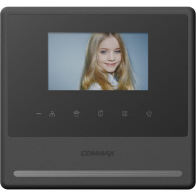 Комплект видеодомофона и вызывной панели COMMAX CDV-43Y  Black/AVC305B