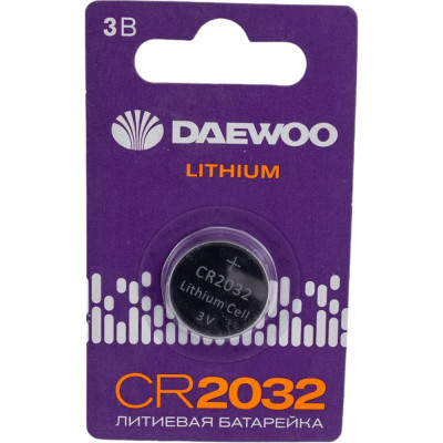 Литиевая батарейка DAEWOO CR2032 Lithium BL-1 5034174