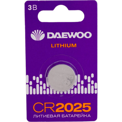 Литиевая батарейка DAEWOO CR2025 Lithium BL-1 5034143