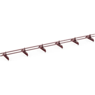 Трубчатый овальный оцинкованный снегозадержатель на крышу для металлочерепицы, профнастила KROVZAVOD 3769239