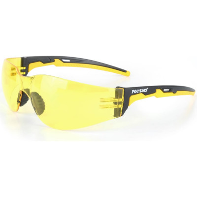 Защитные открытые очки РОСОМЗ о15 hammer active strong glass желтые 11557-5