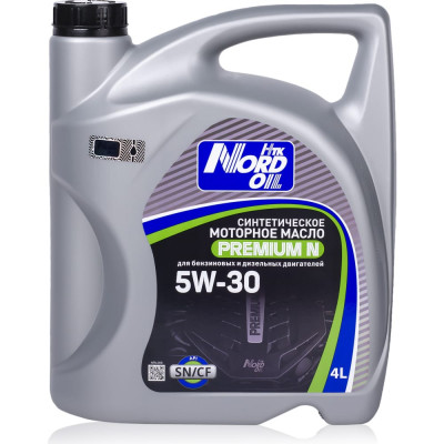Моторное масло NORD OIL Premium N 5W-30, SN/CF NRL006