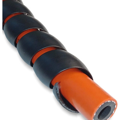 Спиральная пластиковая защита PARLMU HPS-12-C11, полипропилен высокой очистки, размер 12, выпуклая поверхность, цвет черный, длина отрезк PR2600300