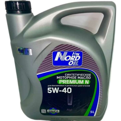 Моторное масло NORD OIL Premium N 5W-40, SN/CF NRL067