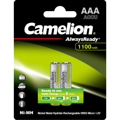 Аккумулятор Camelion Always Ready AAA-1100mAh Ni-Mh BL-2 15037