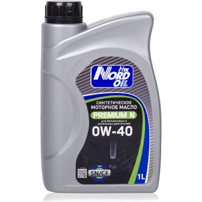 Синтетическое моторное масло NORD OIL Premium N 0W-40, SN/CF NRL096