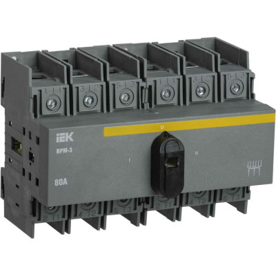 Модульный выключатель-разъединитель IEK ВРМ-3 MVR30-3-080