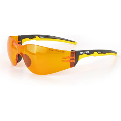 Защитные открытые очки РОСОМЗ о15 hammer active strong glass светло-оранжевые 11550-5