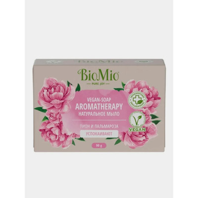 Натуральное мыло BioMio BIO-SOAP ПИОН и ПАЛЬМАРОЗА 520.04401.0101