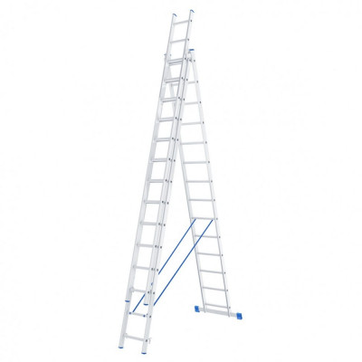 Алюминиевая трехсекционная лестница СИБРТЕХ 97824