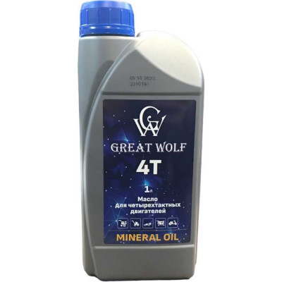 Масло для четырехтактных двигателей Great Wolf 4t mineral oil (1л) GWM-T4/1