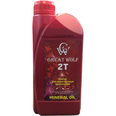 Масло для двухтактных двигателей Great Wolf 2t mineral oil (1л) GWM-T2/1