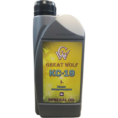 Масло компрессорное Great Wolf kc-19 mineral oil (1л) GWM-019/1