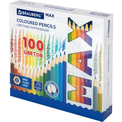 Цветные супермягкие карандаши BRAUBERG 181862