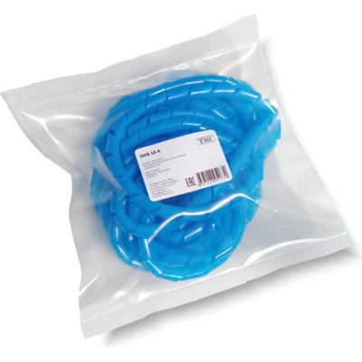 Спиральная пластиковая оплетка PARLMU SWB 6-4, полиэтилен, размер 6, бухта 14 m, цвет голубой PR4400200