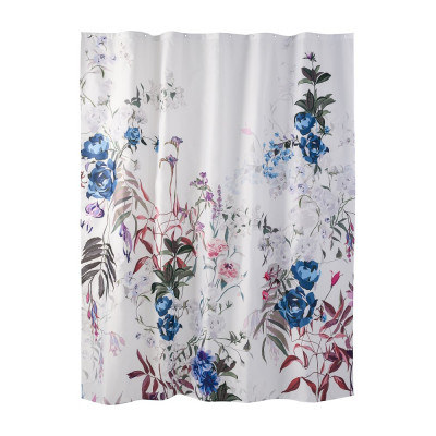 Тканевая занавеска-штора для ванной комнаты Moroshka Fleur T687-1