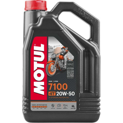 Моторное масло для мотоциклов MOTUL 7100 4T SAE 20W50 104104